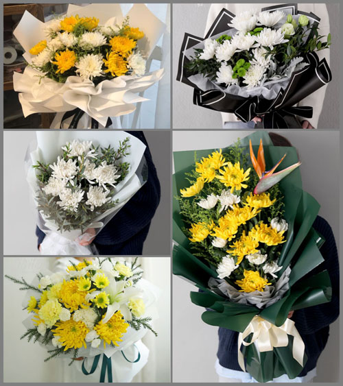 山东莱芜钢城区汶源街道黄花峪村白事花束代送